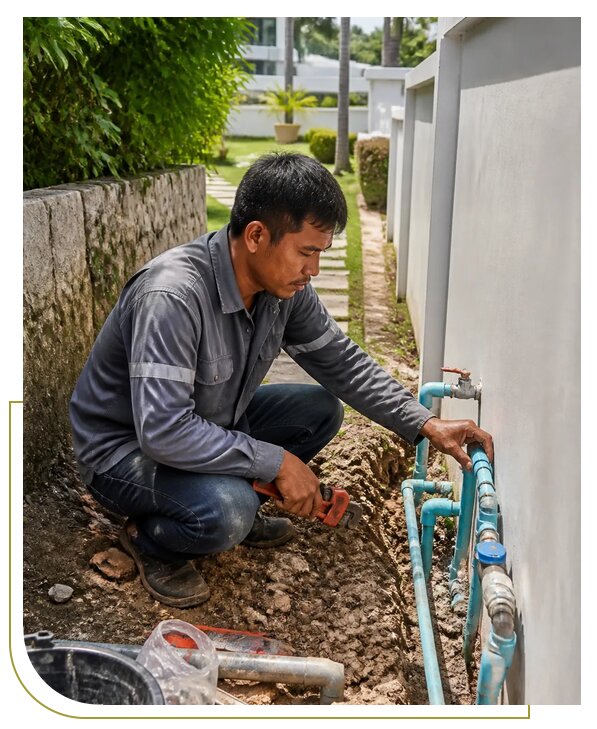 Подключение воды на Пхукете для клиентов из Ростова под ключ